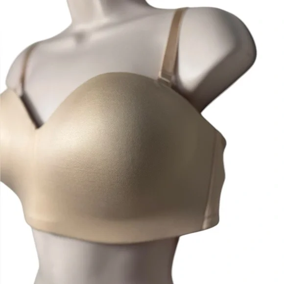 Wacoal Staying Power Wire Free Strapless Convertible Bra Sand Sz 38C 854372 NEW - Picture 5 of 14
